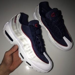 Womens Nike Air Max 95 Satin Terry White